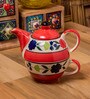 Spur Red & White Ceramic (Set of 2) Teaware Set