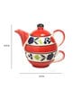 Spur Red & White Ceramic (Set of 2) Teaware Set