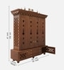 Divyasthal Teak Wooden Pooja Mandir With Door