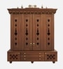 Divyasthal Teak Wooden Pooja Mandir With Door