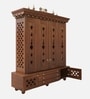 Divyasthal Teak Wooden Pooja Mandir With Door