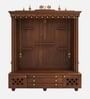 Divyasthal Teak Wooden Pooja Mandir With Door