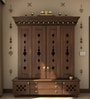 Divyasthal Teak Wooden Pooja Mandir With Door