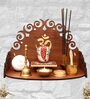 Teak Finish Wooden Home Temple