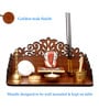 Teak Finish Wooden Home Temple
