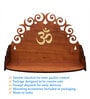 Teak Finish Wooden Home Temple