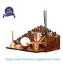 Teak Finish Wooden Home Temple