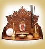 Teak Finish Wooden Home Temple
