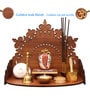 Teak Finish Wooden Home Temple