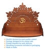 Teak Finish Wooden Home Temple