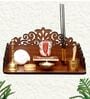 Teak Finish Wooden Home Temple