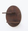 Teak Finish Sheesham Wood Wall Shelf