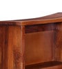 Sheesham Wood Wall Shelf With Door In Teak Finish