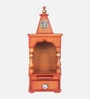 Gold Aradhya Wall Mount Teak Wooden Pooja Mandir