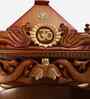 Gold Divine Palace Large Floor Teak Wooden Pooja Mandir With Door
