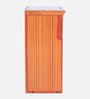 Gold Sattva Teak Wooden Pooja Mandir