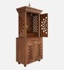 Rudralaya Teak Wooden Pooja Mandir With Door