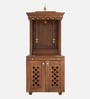 Rudralaya Teak Wooden Pooja Mandir With Door