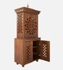 Rudralaya Teak Wooden Pooja Mandir With Door