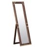 Solid Wood Full Length Mirror in Brown colour