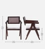 Teak Trend Teak Wood Arm Chair In Brown Finish (Set of 2)