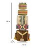 Teak Wood Inspired Hand Painted Wall Mask
