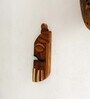 Teak Wood Charlotte Hand Painted Wall Mask