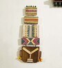 Teak Wood Inspired Hand Painted Wall Mask