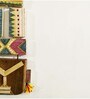 Teak Wood Inspired Hand Painted Wall Mask