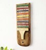 Teak Wood Charles Hand Painted Wall Mask