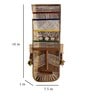 Teak Wood Voila Hand Painted Wall Mask