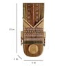Teak Wood Miler Hand Painted Wall Mask