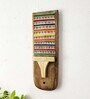Teak Wood Charles Hand Painted Wall Mask