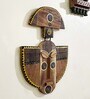 Teak Wood Hudson Hand Painted Wall Mask