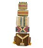 Teak Wood Inspired Hand Painted Wall Mask