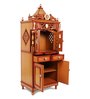 Brown Teak Wood Floor Rested Mandir With Door