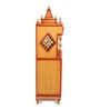 Brown Teak Wood Floor Rested Mandir With Door