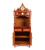 Brown Teak Wood Floor Rested Mandir With Door