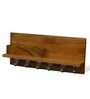 Solid Wood Modern In Brown Key Holder