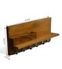 Solid Wood Modern In Brown Key Holder