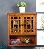 Teak Wood Modern Kitchen Cabinet In Natural Finish