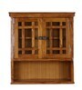 Teak Wood Modern Kitchen Cabinet In Natural Finish