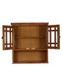 Teak Wood Modern Kitchen Cabinet In Natural Finish