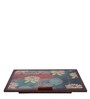 Teak Wood Portable Laptop Table with Lotus Print