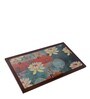 Teak Wood Portable Laptop Table with Lotus Print