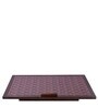 Teak Wood Portable Laptop Table with Medallion Print