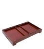 Megan Solid Wood Portable Table in Multi Colur & Brown