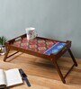 Megan Solid Wood Portable Table in Multi Finish