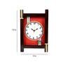 Brown Teak Wood Traditional Wall Clock