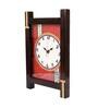 Brown Teak Wood Traditional Wall Clock